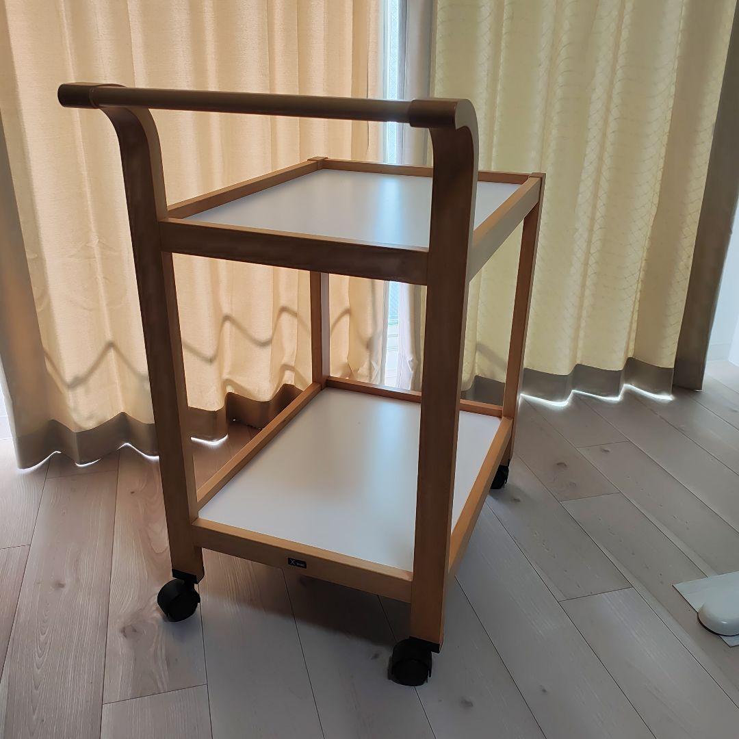 天童木工 ワゴン T-2093ME-ST Tendo 2段 キャスター付