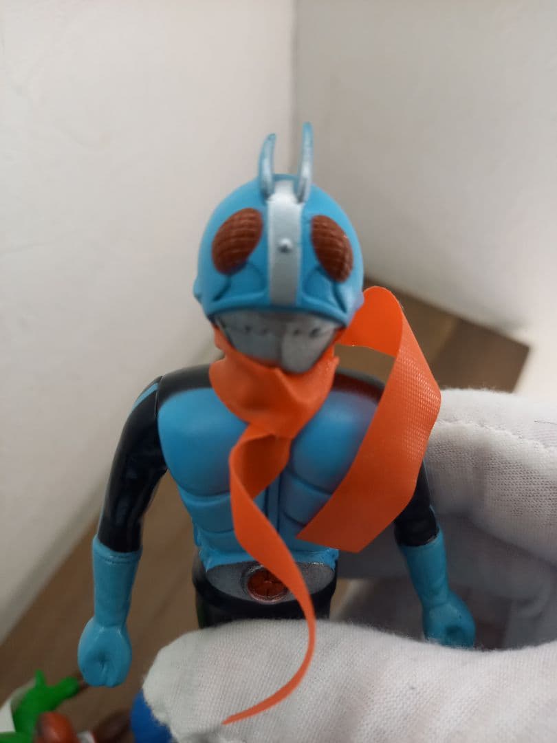 美品ポピー仮面ライダー ソフビ 4体セット