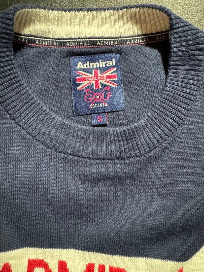アドミラルAdmiral ゴルフ用セーター Sサイズ ネイビー