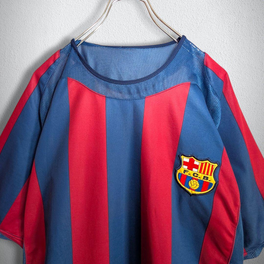 古着 サッカー ユニフォーム バルセロナ ストライプ メッシ ＃19